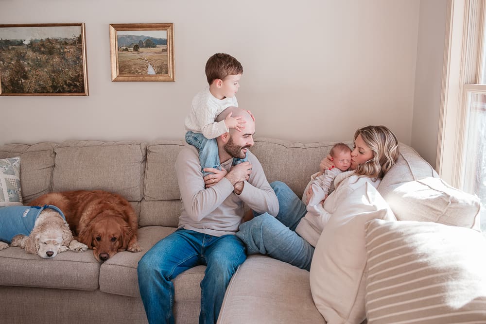 East Lyme, CT In-Home Lifestyle Newborn Family Photography